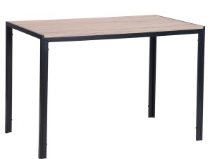 Τραπέζι Gabo ΕΜ827 Sonoma/Βαφή Μαύρη 120x70cm