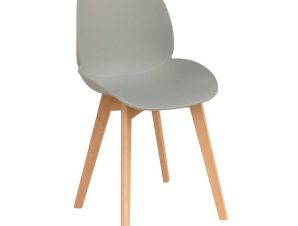 Καρέκλα Moris Light Grey 10-0078 49X56X83cm Σετ 4τμχ