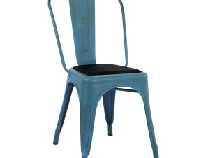 Καρεκλα Melita Μπλε Πατινα Με Καθισμα Hm8062.88