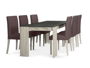 Τραπέζι Intro Cement-Sonoma 170x90x76cm 02-0220