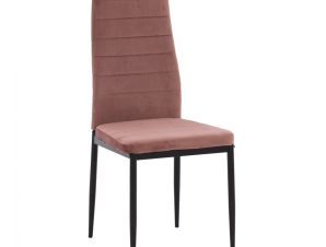 Artelibre Καρέκλα ROSE Σάπιο Μήλο/Μαύρο Βελούδο 53x39x96cm