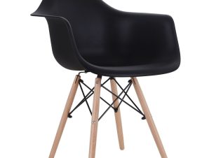Artelibre Καρέκλα CORYLUS Μαύρο PP 60x60x80cm