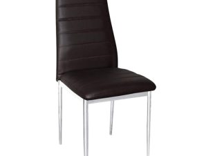 Καρέκλα Jetta ΕΜ966Χ,54 Brown 40x50x95 cm Σετ 4τμχ