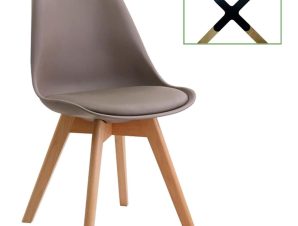 Καρέκλα Martin ΕΜ136,90 Sand 49x54x82cm Σετ 4τμχ