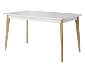 Τραπέζι επεκτεινόμενο 41110-NR Λευκό + Riviera 140-180x76x80cm
