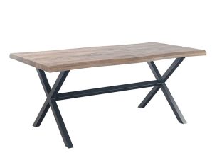 Τραπέζι Brick 180x90xH75cm Wallnut 02-0390