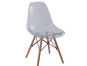 Καρέκλα Art Wood Clear ΕΜ123 46X53X82 cm Σετ 4τμχ