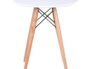 Τραπέζι Art Wood Ε7082,1 D. 60cm H.70,5cm White