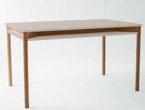 Τραπέζι Επεκτεινόμενο Με Ραφάκι Zeen ZEENEXTBE4 140x90x75/200x90x75cm Beige