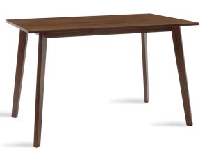Τραπέζι Benson pakoworld MDF με καπλαμά χρώμα καρυδί 120x75x75εκ – PAKO WORLD – 097-000003